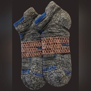 Bombas Ankle Socks 1 Pair BNWOT Unisex Hex•Tec Large Gray Blue